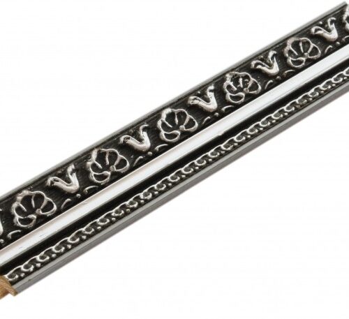 116S Rama Drewniana Bogato Zdobiona – Srebro Antyczne – Seria 116 S (30x20 mm)