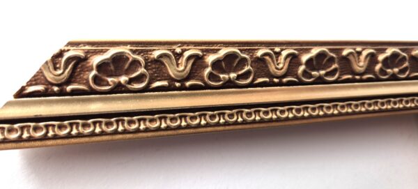 Rama Drewniana Bogato Zdobiona – Antyczny Brąz ze Złotem – Seria 116 BR (30x20 mm)