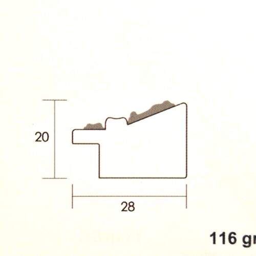 Nowoczesna Listwa Drewniana do Oprawy Obrazów – Seria 3047 (Płaski Profil)