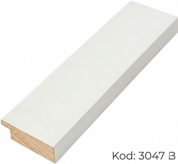 Nowoczesna Listwa Drewniana do Oprawy Obrazów – Seria 3047 (Płaski Profil)