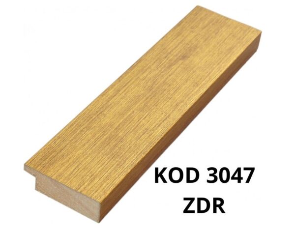 Nowoczesna Listwa Drewniana do Oprawy Obrazów – Seria 3047 (Płaski Profil)