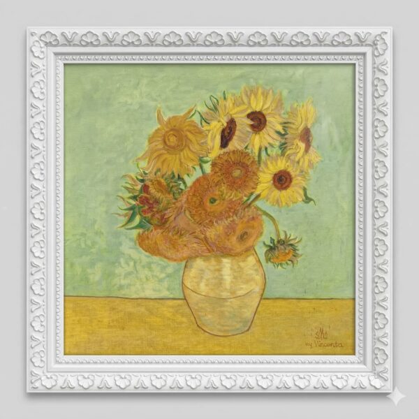 Gemini_Generated_Image_9h1fe19h1fe19h1f Rama Drewniana Bogato Zdobiona – Biała ze Srebrem – Seria 116 BS (30x20 mm)