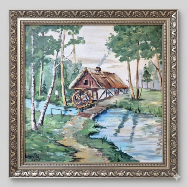 Rama Drewniana Bogato Zdobiona – Antyczny Brąz ze Złotem – Seria 116 C (30x20 mm)