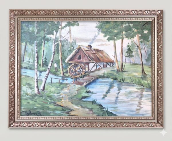 Rama Drewniana Bogato Zdobiona – Antyczny Brąz ze Złotem – Seria 116 BR (30x20 mm)