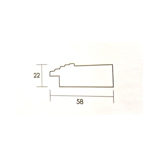 Rama Drewniana Monumentalna – Szeroki Profil Kaskadowy – Seria 2258 (58x22 mm)