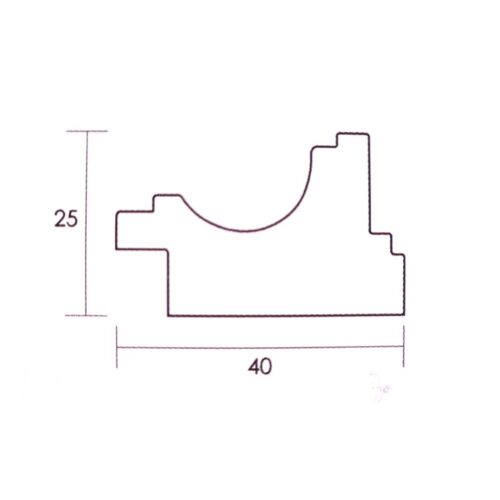 Szeroka Rama Drewniana – Klasyczny Profil Wklęsły – Seria 001-009