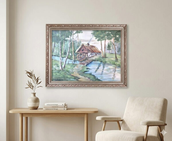 Rama Drewniana Bogato Zdobiona – Antyczny Brąz ze Złotem – Seria 116 BR (30x20 mm)